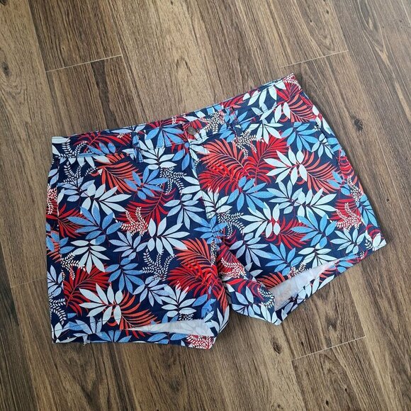 💙 St. John's Bay Floral Tropicl Shorts Cotton - Picture 3 of 8